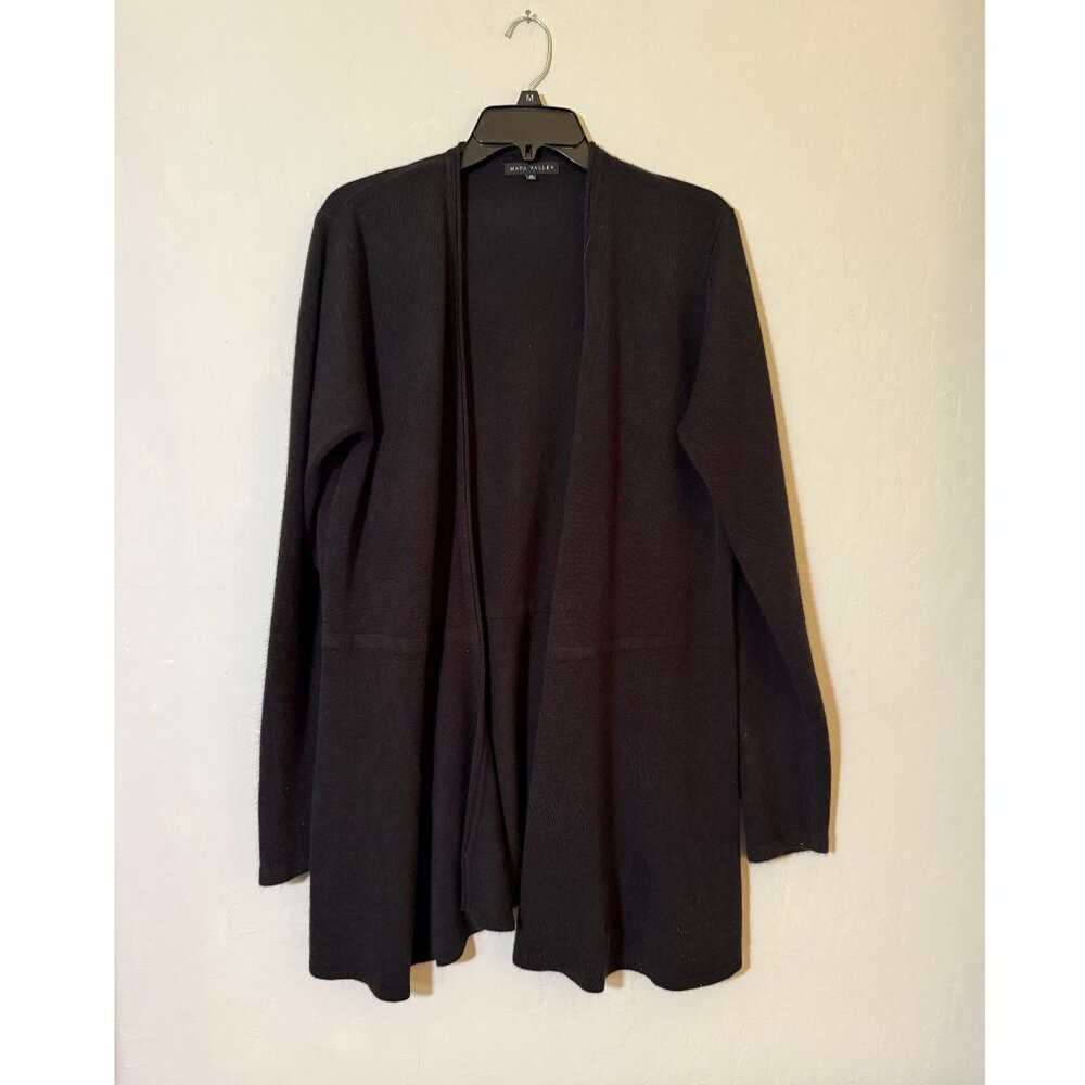 Napa Valley Open front long sleeved cardigan sweater